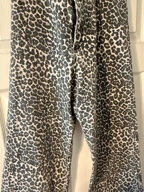 High-Rise  Wide Leg Leopard Print Women’s Jeans